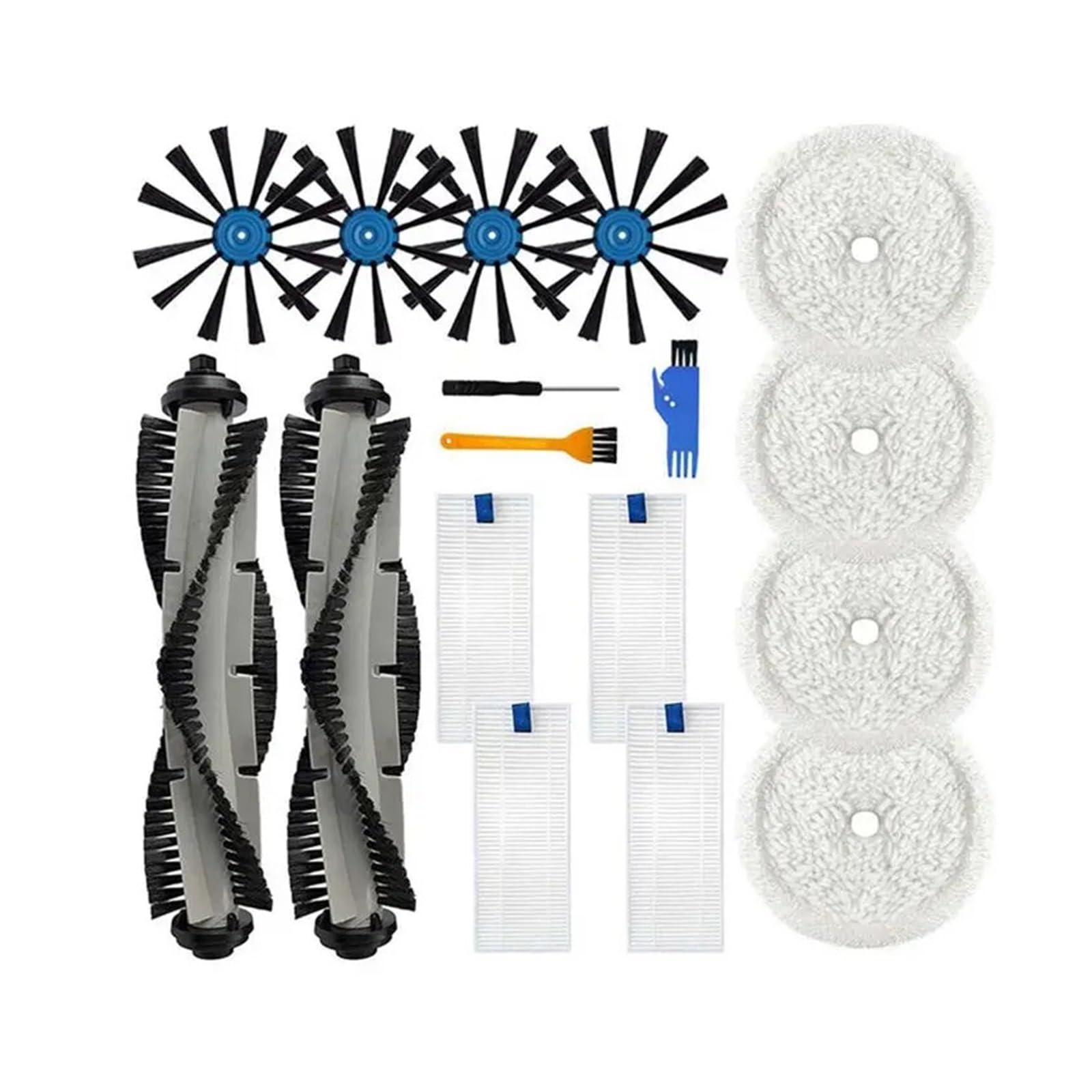 Paño De Mopa for Robot Aspirador, Compatible Con Bissell, 3115 EV675, Cepillo Lateral, Microfibra, Lavable, Reutilizable, Piezas De Repuesto for Fregar