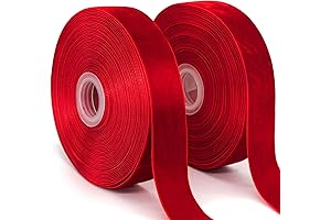 Eggsnow Red Velvet Ribbon: Adorn with Grace and Elevate Creations