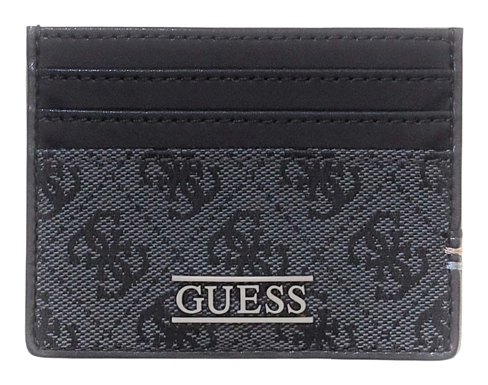 GUESS portacarte Boston Card Holder Black nero