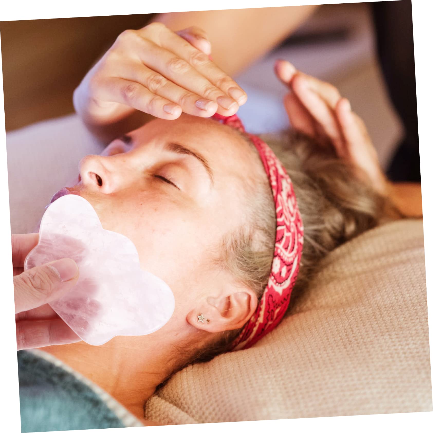 3pezzi Piastra Gua Sha Di Per Massaggio Strumento Per Scraping Faciale e Corporale Design Ergonomico e Materiale Naturale Utile Per Circolazione e Rilassamento Muscolare