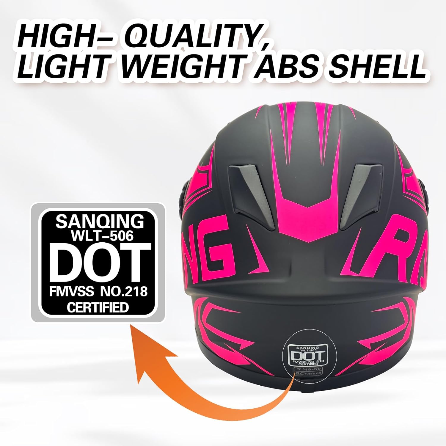 SanQing Kids Full Face Motorcycle Helmet Motocross Dirt Bike ATV BMX Go-Kart Off-Road 4 Wheeler Boy Girl Children Helmet with Sun Visor DOT Approved