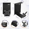 Soporte para audífonos HC128 para escritorio, incluye tiras adhesivas, soporte universal para audífonos y controles para PS4/PS5/Xbox/PC/Mac (forma de X) 3