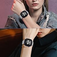 Vista 7 de ORIbox Funda ultradelgada compatible con Fitbit Sense y Fitbit Versa 3 Smartwatch, TPU HD, funda protectora completa, resistente a los arañazos