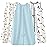 TotAha Sleep Sack infant 6-12 months 3 Pack, Breathable Sleep Bag for Baby Girl Boy, Wearable Blanket with 2-way Safe Zipper, 0.5 TOG