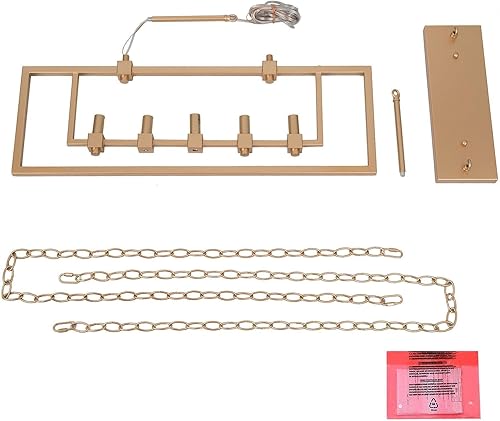 Miniatura 8 de KSANA Candelabro dorado, modernos candelabros de 5 luces para comedor, lámparas lineales de isla de cocina de 28 pulgadas para sala de estar