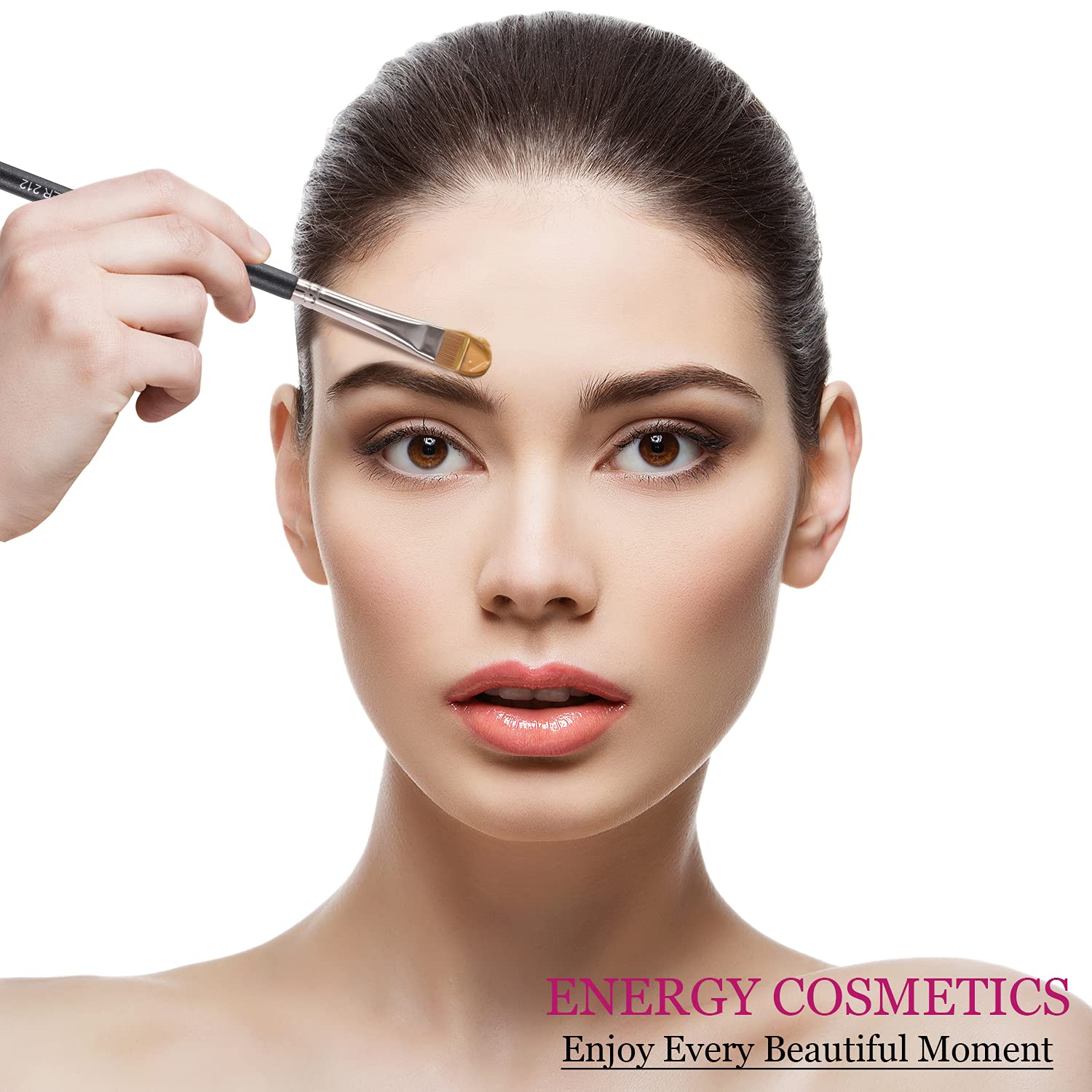 Flat Eyeliner Eyebrow Concealer Brush Pro Flat Definer Firm Stiff Thin Synthetic Bristle Precision Lash Liner Brow Conceal for Defining Shaping Eyebrows with Gel Powder Cream Cake Makeup 212 : Beauty & Personal Care