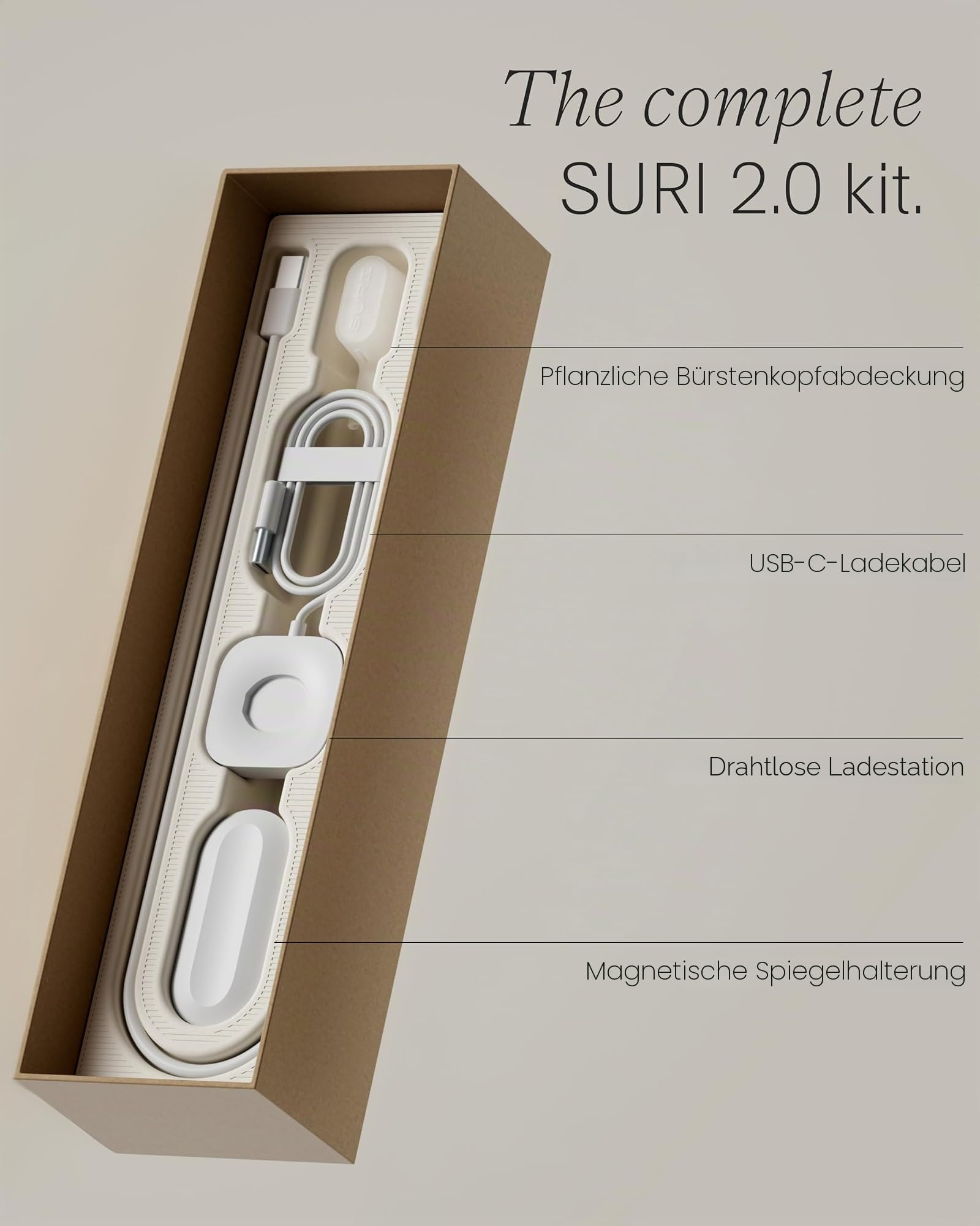 SURI Elektrische Schall-Zahnbürste 2.0 mit Drucksensor | 1-Monats-Batterie und länger | Bewertung Nummer 1 des Vereinigten Königreichs | Elektrische Zahnbürste für Erwachsene | Sonische Zahnbürsten |