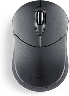 Perixx PERIMICE-802 Wireless Bluetooth Mouse - Portable Design - Compatible with Windows, iOS, and Android PC, Laptop, Tablet, and Smartphone - Graphite Gray (12177)