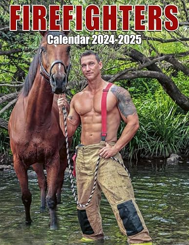 Firefighters Calendar 2024 - 2025: 24 Months Calendar Jan 2024 to December 2025, 17" x 22" Opened, Thick &amp; Sturdy Paper, Great Gift For Organizing &amp; Planning, US Holidays