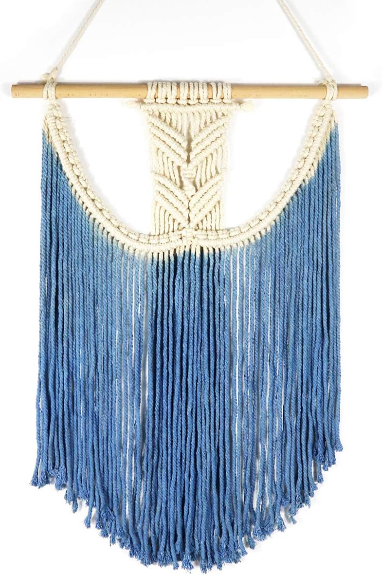 Sonwolf Macrame Wall Hanging for Wall Decor Woven Wall Boho Decor Dorm Wall Art Macrame Wall Hanger (Pattern 1)