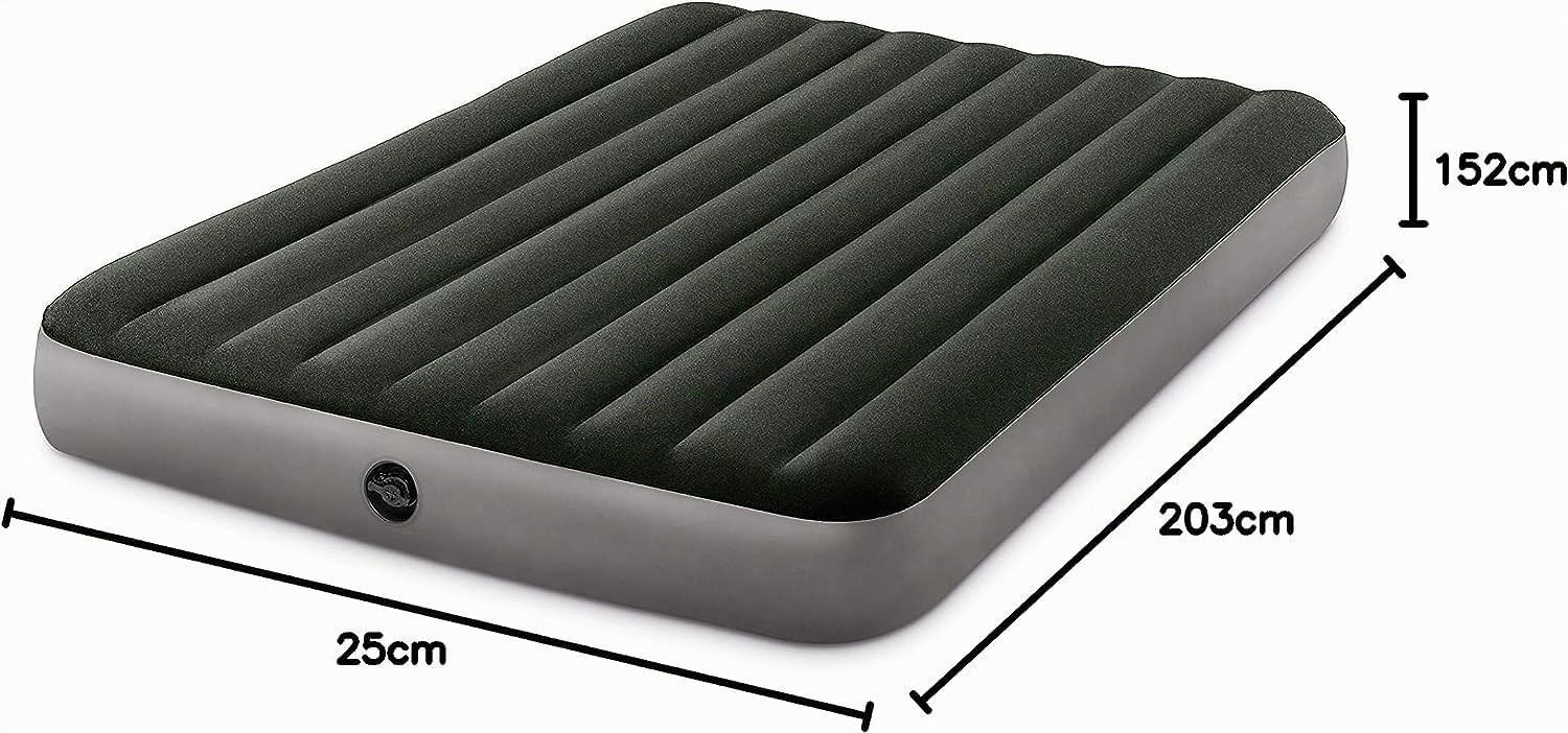 Intex - Queen Dura-Beam Prestige airbed with Battery Pump (64779)