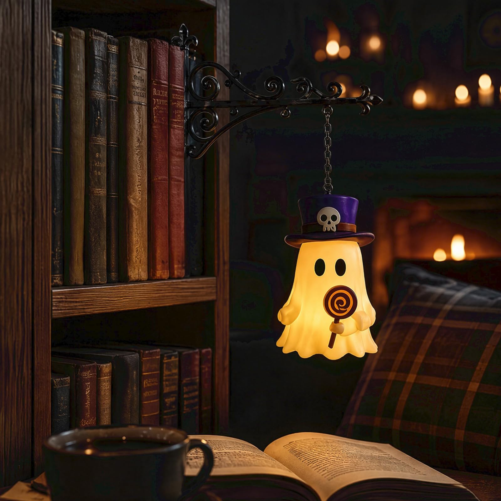Library Lantern Mini Bookshelf Lamp Multifunctional Decorative Bookshelf