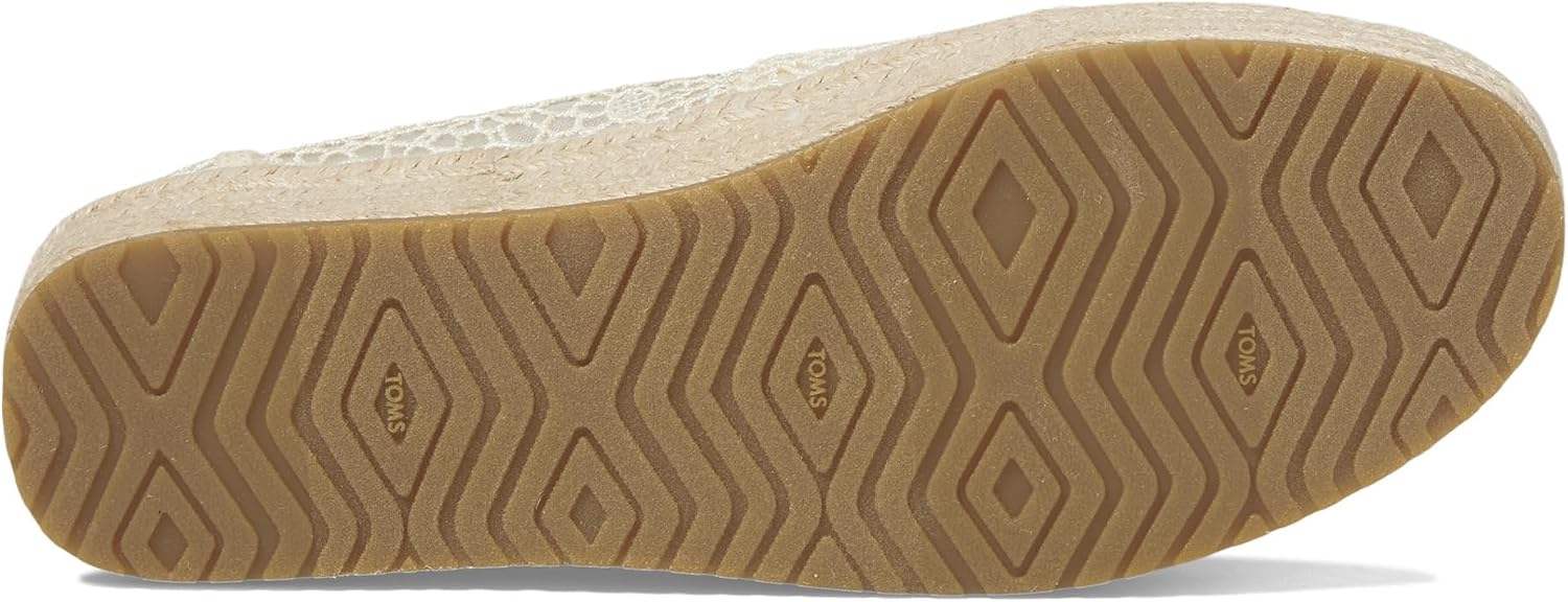 TOMS Women's Valencia Platform Espadrille, Textile Upper, OrthoLite Insole