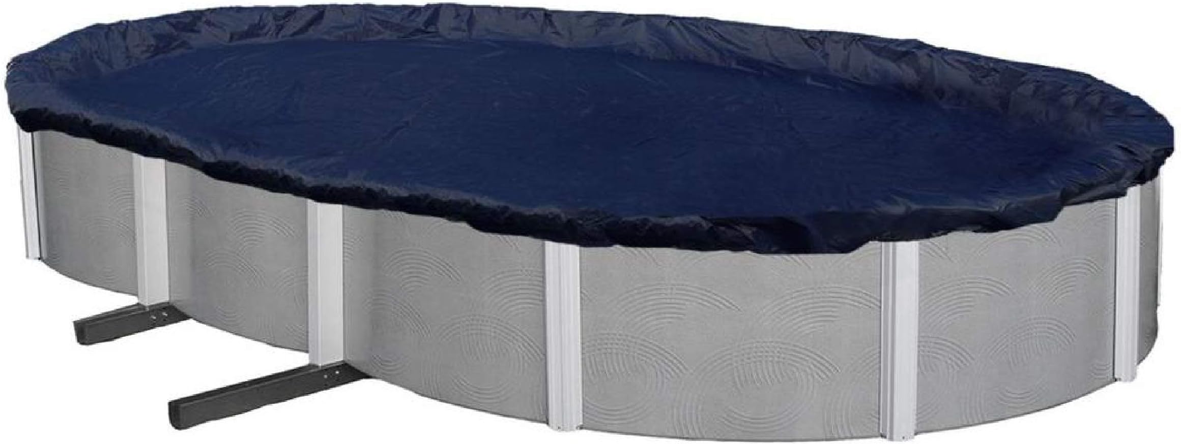Aboveground Pool Winter Cover, Fits 10’ x 15’ Oval, Solid Blue – Includes Winch and Cable for Easy Installation – Superior Strength & Durability, Treated for UV Protection, WC1015OV