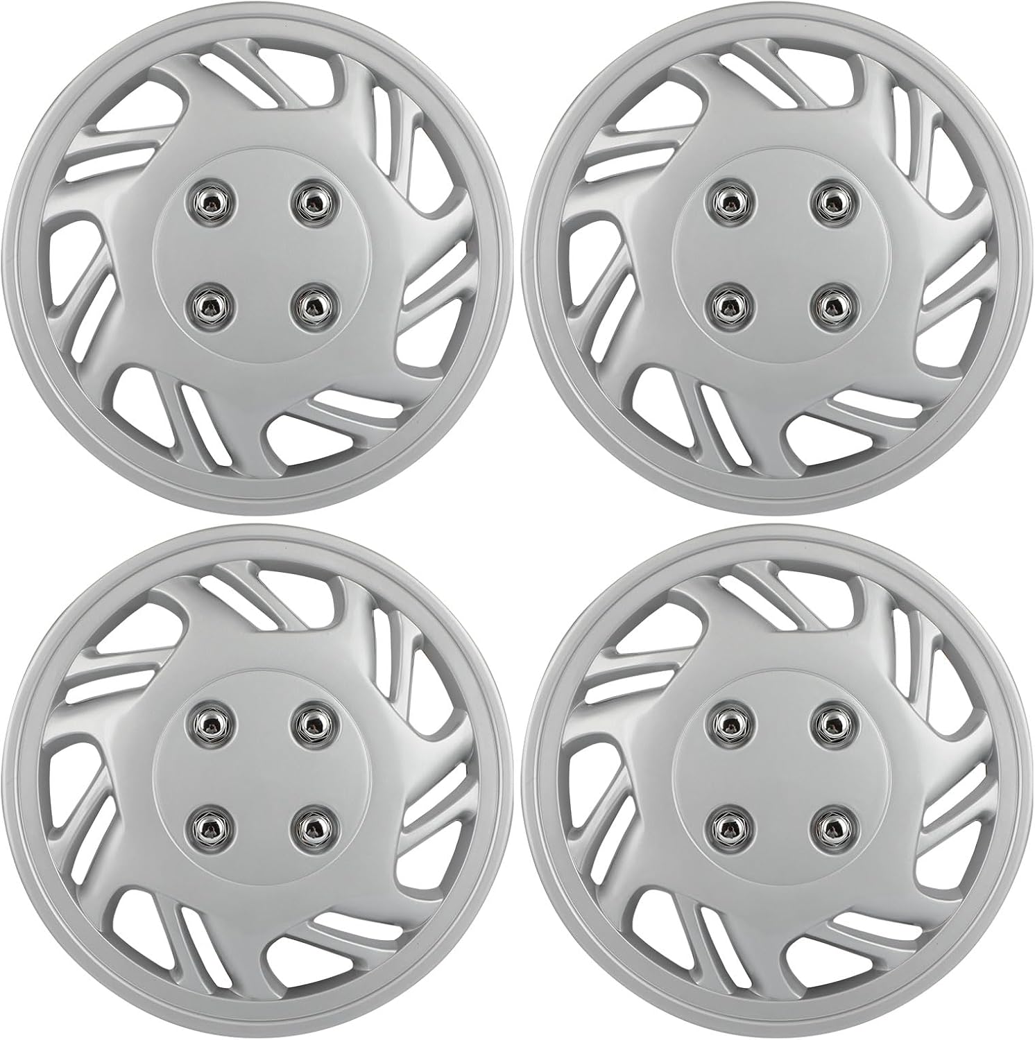 ECCPP 13" OEM Replacement (Set of 4) Universal Wheel Rim Cover Hub Caps Fits for Toyota for Nissan for Mazda Most Car Truck SUV 13 inch