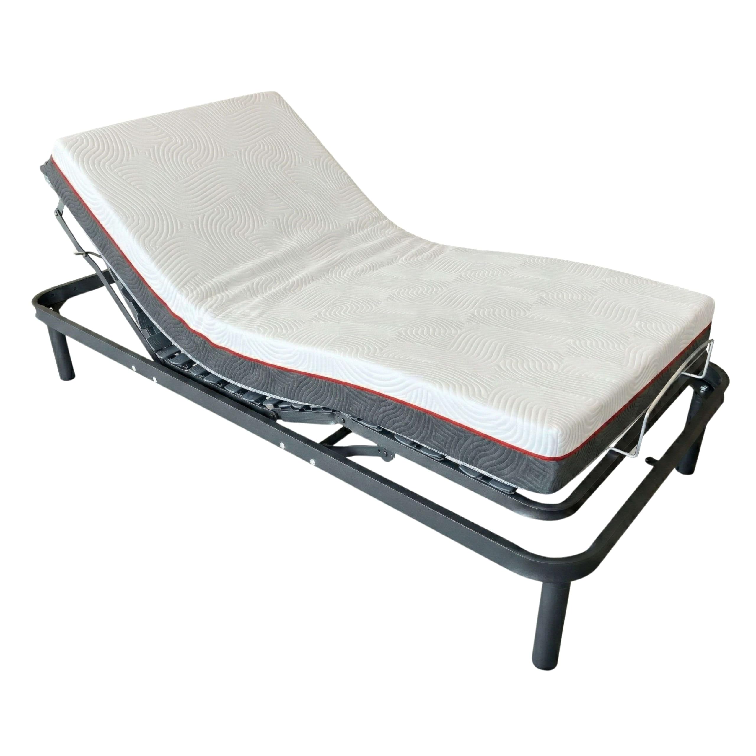 Miroytengo Pack Cama Eléctrica Articulada con Colchón Viscoelástico Nert 5 planos motor, Mando y 7 zonas