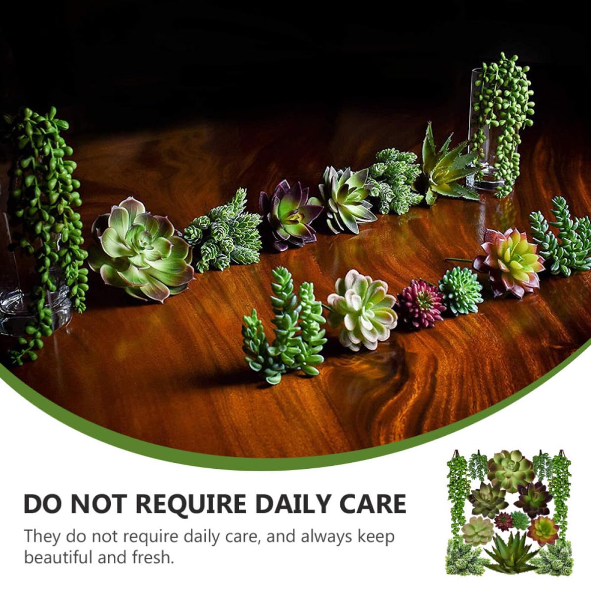 Lot de 14 Fausses Plantes Succulentes Vertes Créatives en PVC PE, Légères Entretien, pour Décoration Intérieure et Accessoires Photo Plusieurs Styles