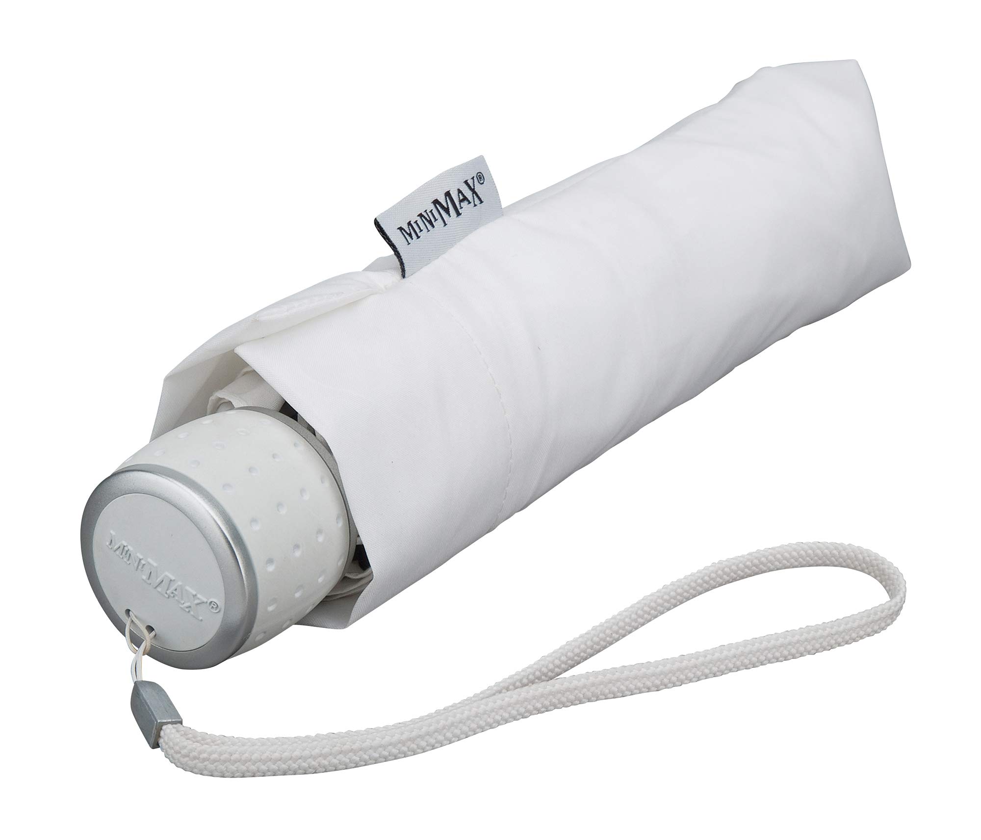 Impliva Minimax Stick Parasol, 100 cm, Biały (Biały), 100 centimeters, Parasol w sztyfcie
