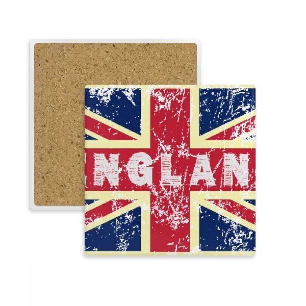 Dessous de verre Union Jack en pierre absorbante idée cadeau pour amateur de culture anglaise