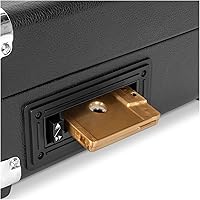 Vista 5 de Victrola Journey+ Cassette – 3-Speed Bluetooth Suitcase Turntable with Built-In Speakers, Cassette Player & Vinyl Stream Technology, RCA Output &