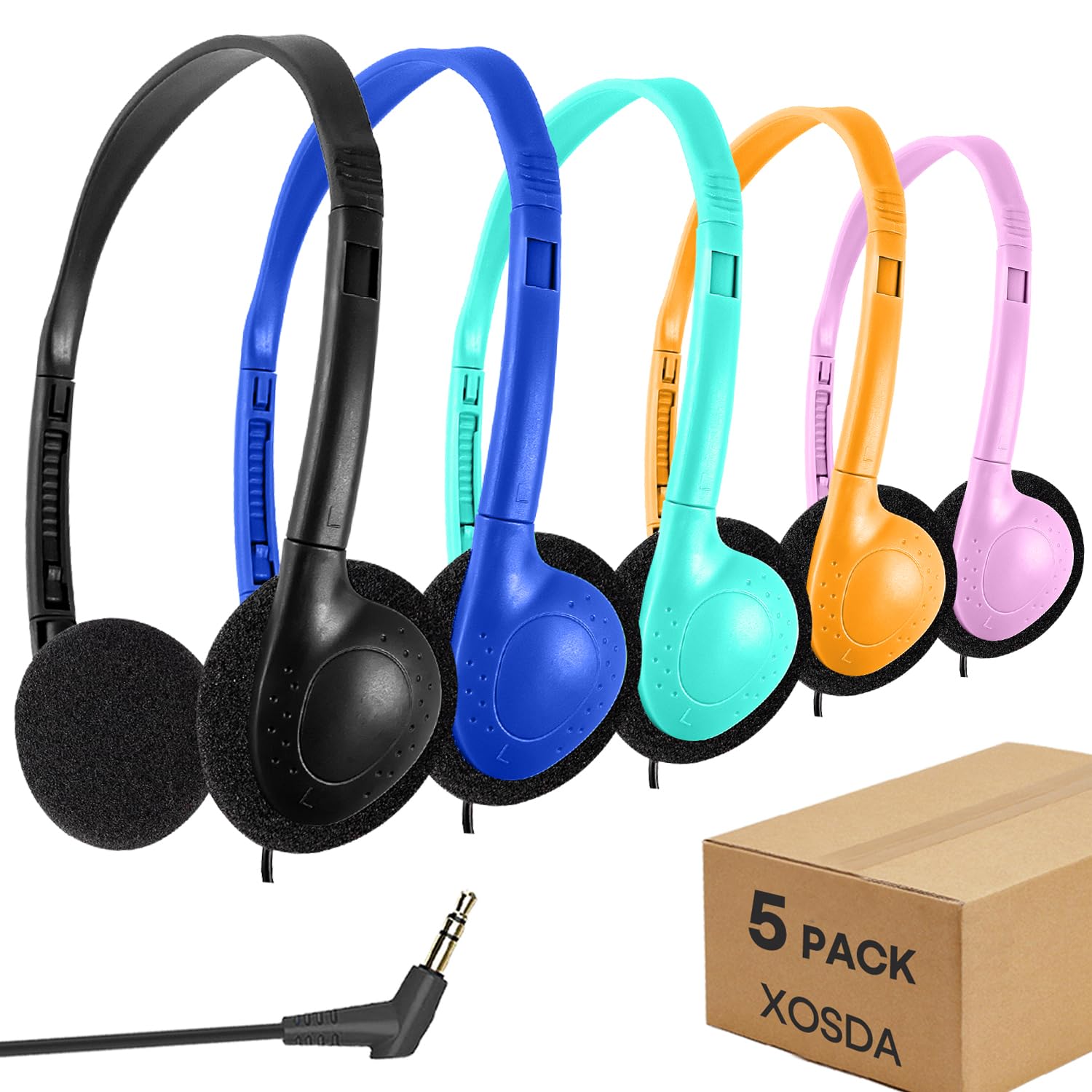 Photo 1 of XOSDA 5 Pack On-Ear Headphones