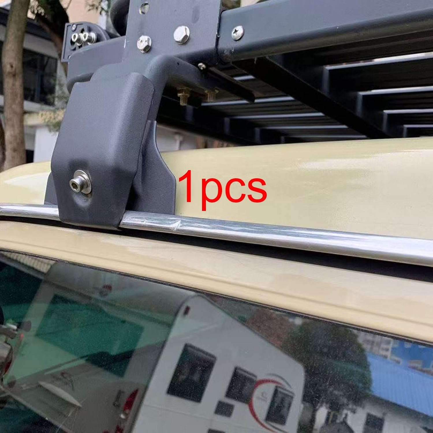 Vehicle Roof Rack Support Bracket Height Adjustment Universal Fit Gutter Mount Thickened, 12cm to 16cm