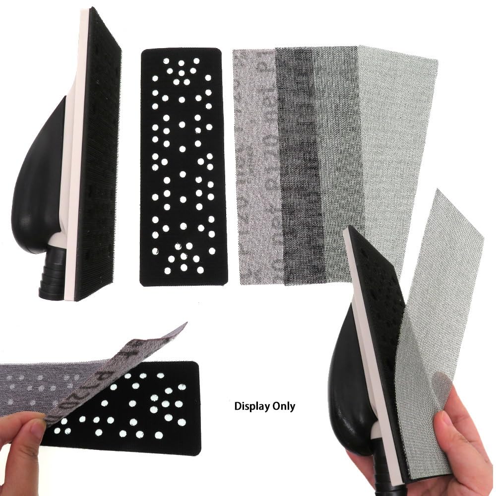 10 sztuk elastycznych siatkowych podkładek szlifierskich-80/120/180/240 papier ścierny z haczykiem i pętelką do drewna, metalu, płyt kartonowo-gipsowych i mebli(80particle size)