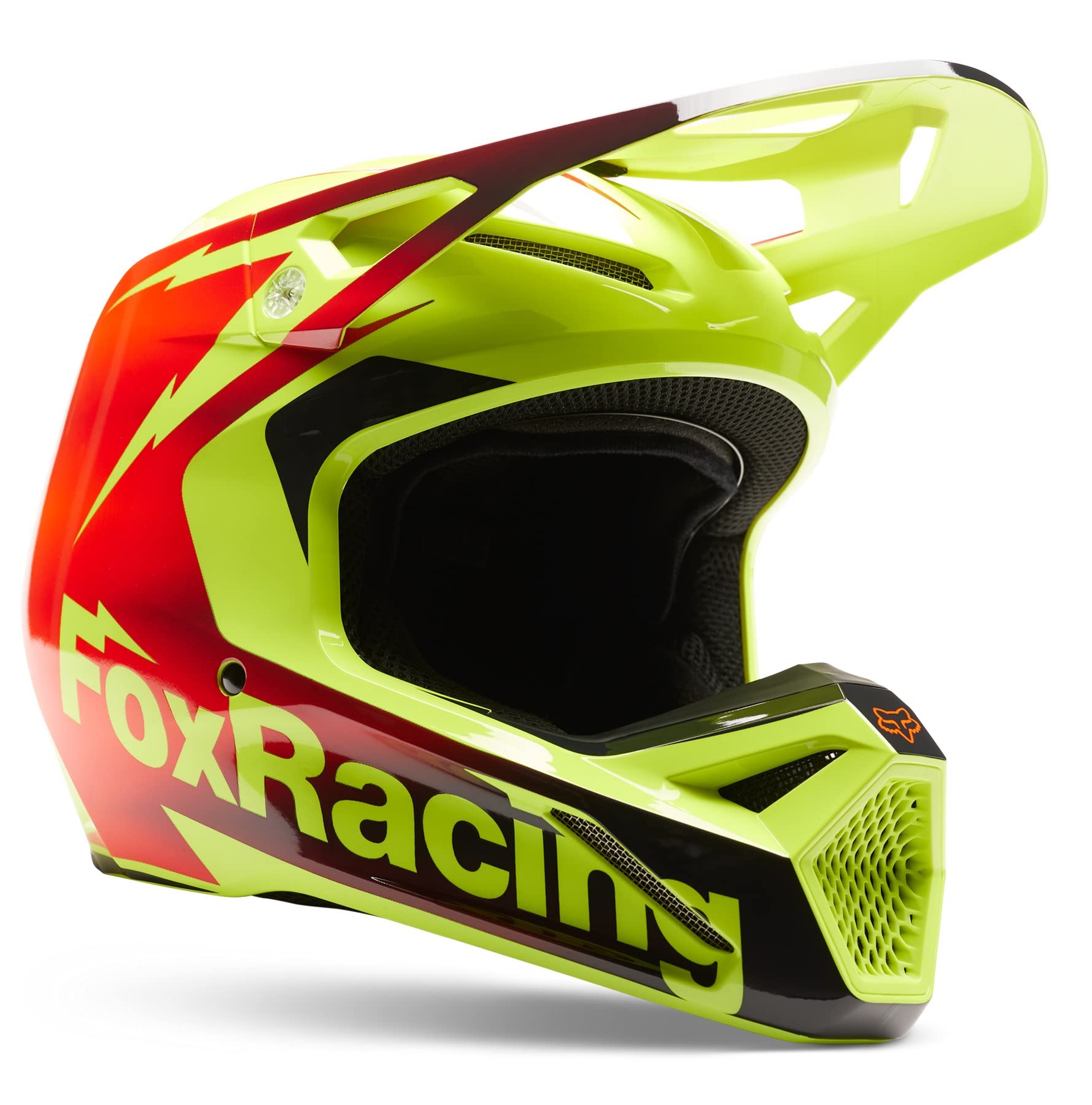 Fox RacingV1 STATK Helm (rot/gelb) 30440-080