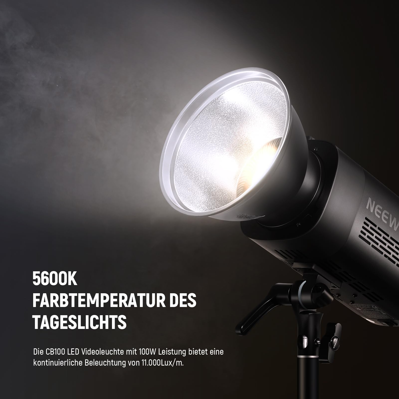 NEEWER CB100 100W LED Videolicht, 5600K Bowens Halterung COB
