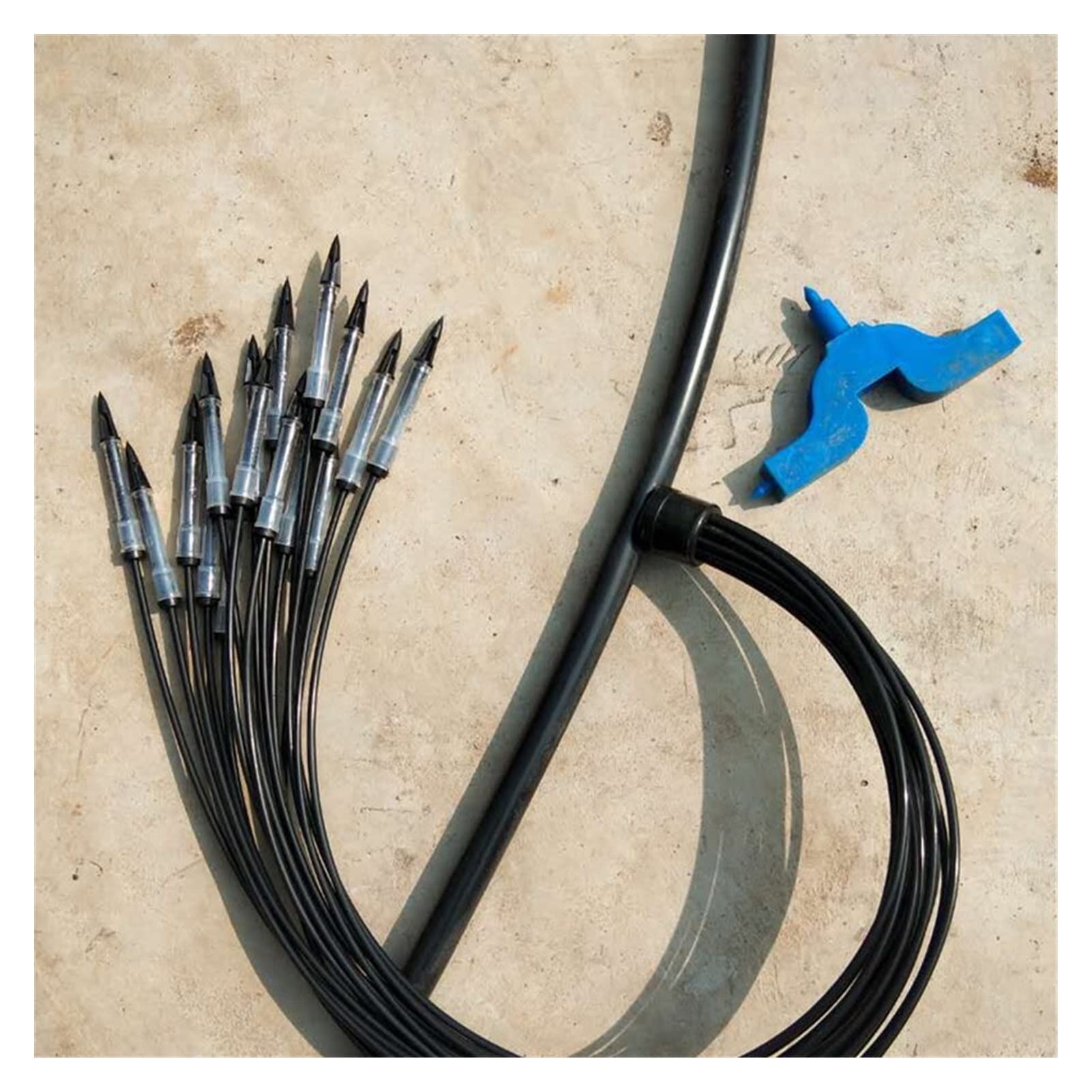 Ogrodowy adapter hydrauliczny 2 sztuki 16 głowic zestaw skraplaczy ogrodnictwo bonsai doniczkowy system nawadniania kropelkowego nawadnianie kropelkowe strzałka wyrzutnia zraszacz nawadnianie roślin