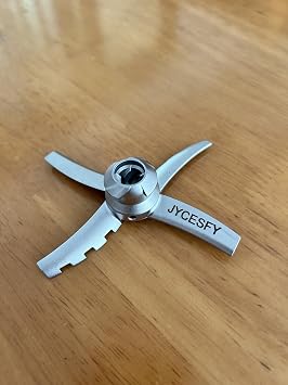 JYCESFY Replacement Paddle Blade Compatible with Ninja Creami Deluxe NC500 Series Ice Cream Makers Mixing Blades for Electric Food Processors Ninja NC501 CN501CO NC500C NC501C Stainless Steel