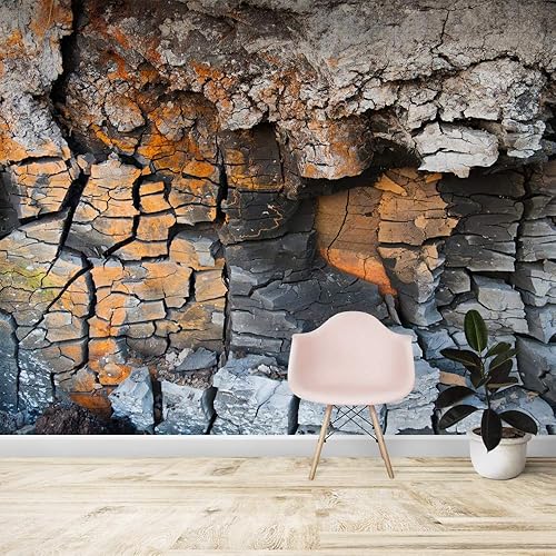 wall26 Mural de pared realista, fondo de roca extraíble, autoadhesivo, grande, 66x96 pulgadas