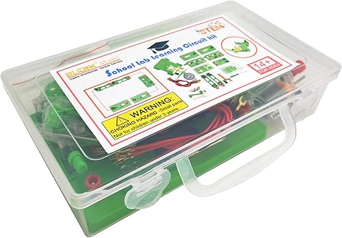 Miniatura 8 de EUDAX Kit de circuito de aprendizaje de laboratorio de ciencias de física, juego de experimentos de electricidad, circuitos de construcción para