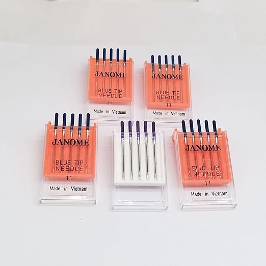 HONEYSEW Sewing Machine Needles 20PCS Blue Tips Size 75/11