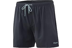 HUK Men's Volley 5.5" Elastic Waist Quick-Dry Huk Fishing Shorts