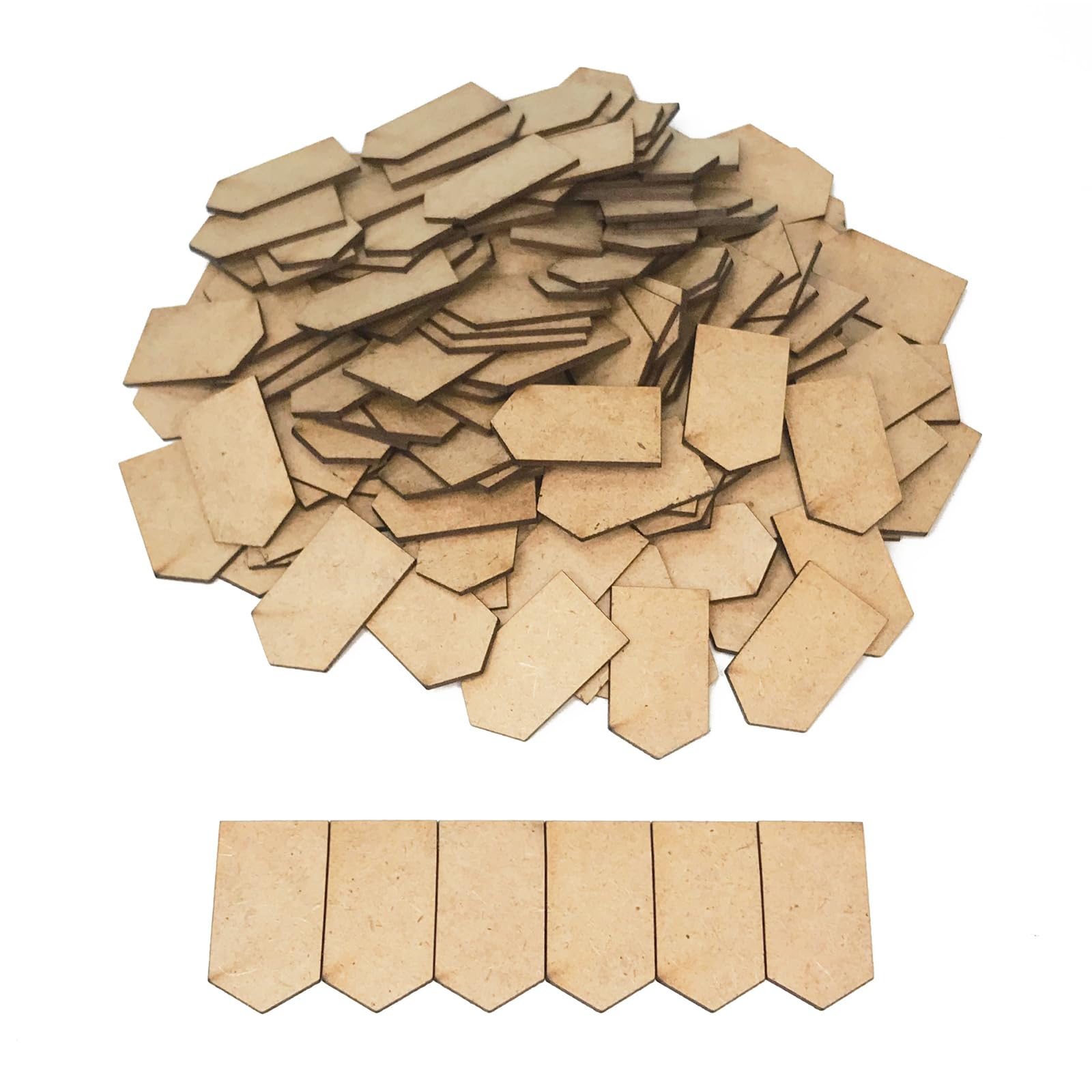 MyTinyWorld 150 x Dolls House Miniature Individual Roof Tiles (Style 4)