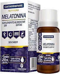 Melatonina em Gotas 0,21mg por Gota - Catarinense 20ml Sem Sabor