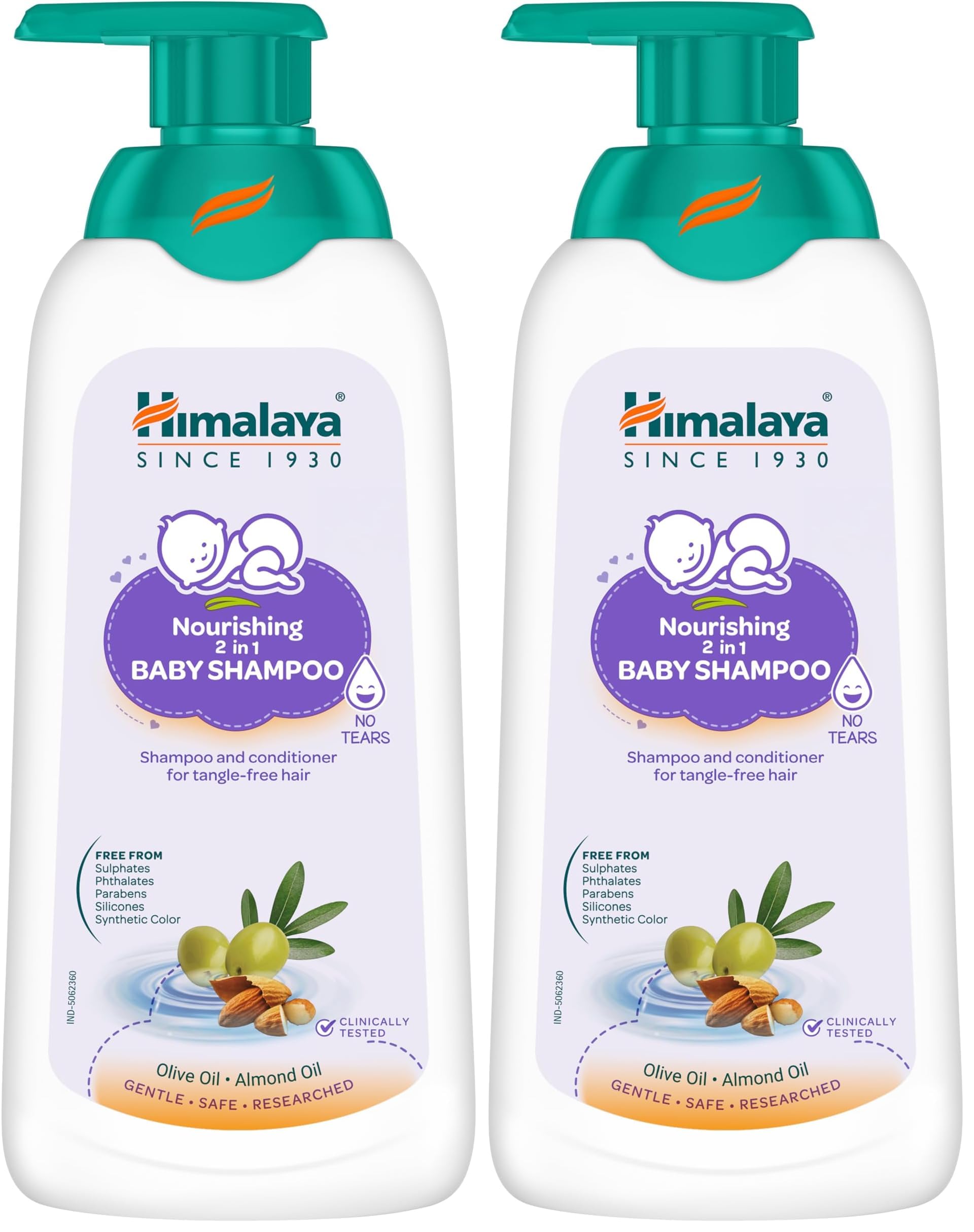 Himalaya Nourishing 2in1 Baby Shampoo 400ml | Shampoo&Conditioner for tanglefree hair (Pack of 2)-image-37