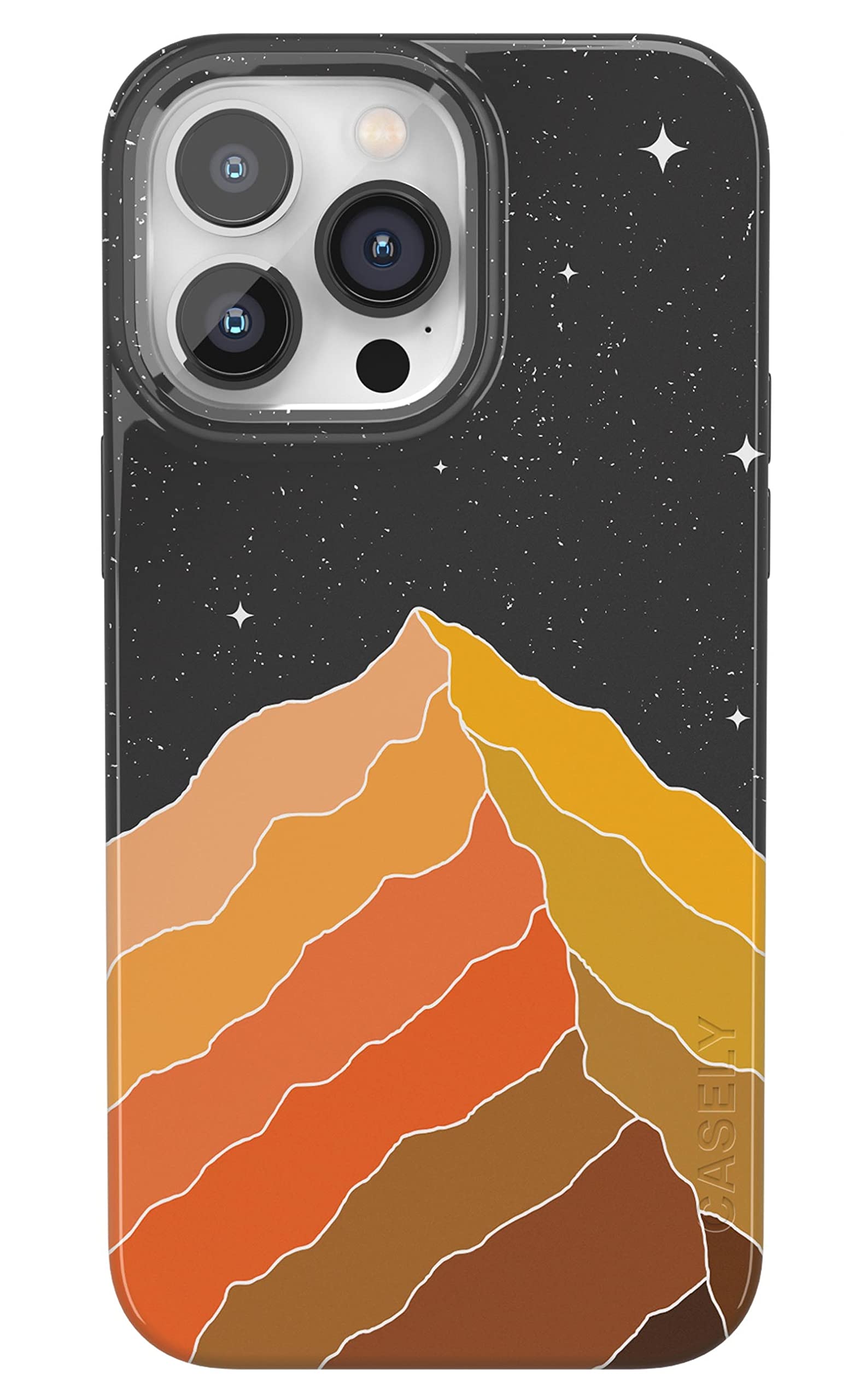 Casely iPhone 14 Pro | Compatible with MagSafe | Night Skies | Mountain Starlight Case