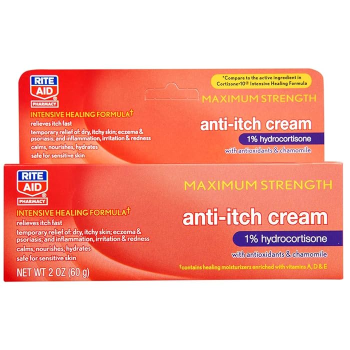 Buy Rite Aid Maximum Strength AntiItch Hydrocortisone Cream 1, 60 g
