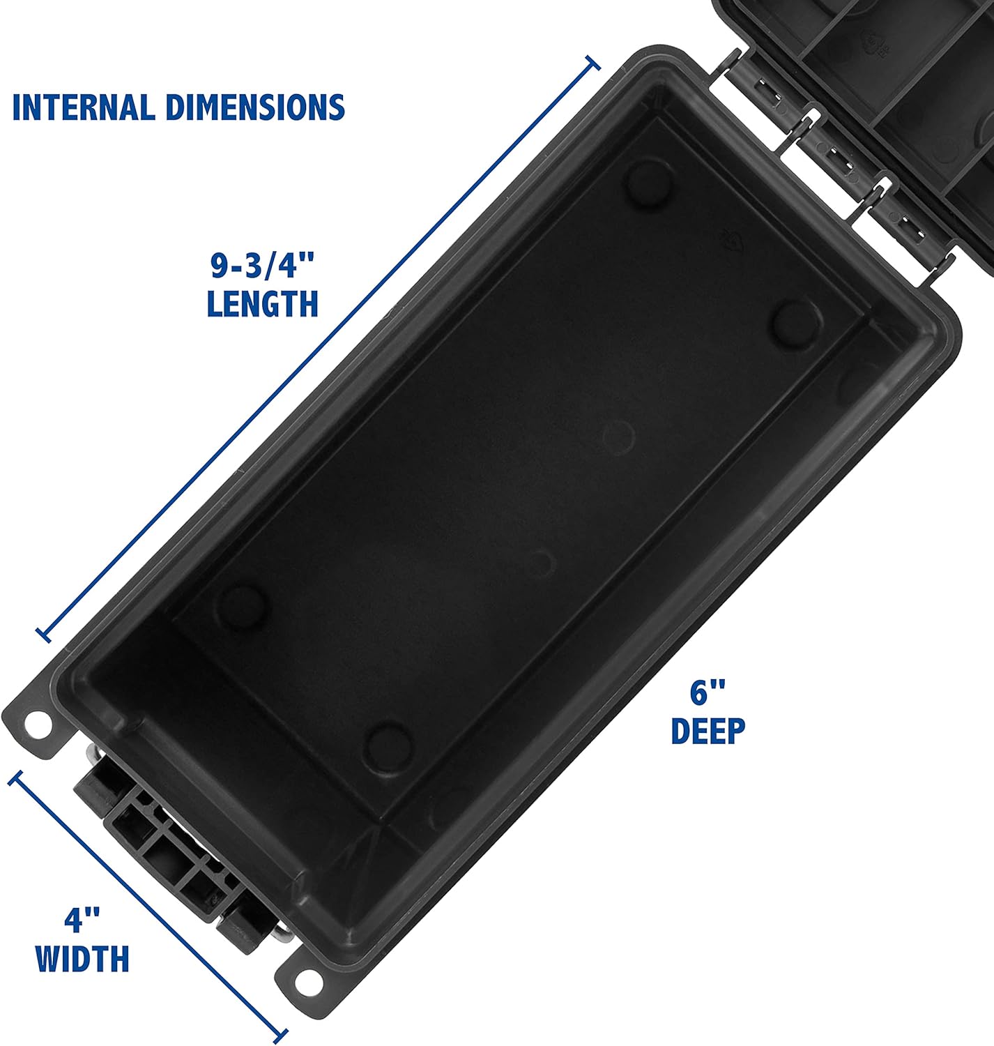 Sheffield 12629 Field Box, Pistol, Rifle, or Shotgun Ammo Storage Box, Tamper-Proof Ammo Can with 3 Locking Options, Stackable and Water Resistant, Made in The USA, Black : Sports & Outdoors
