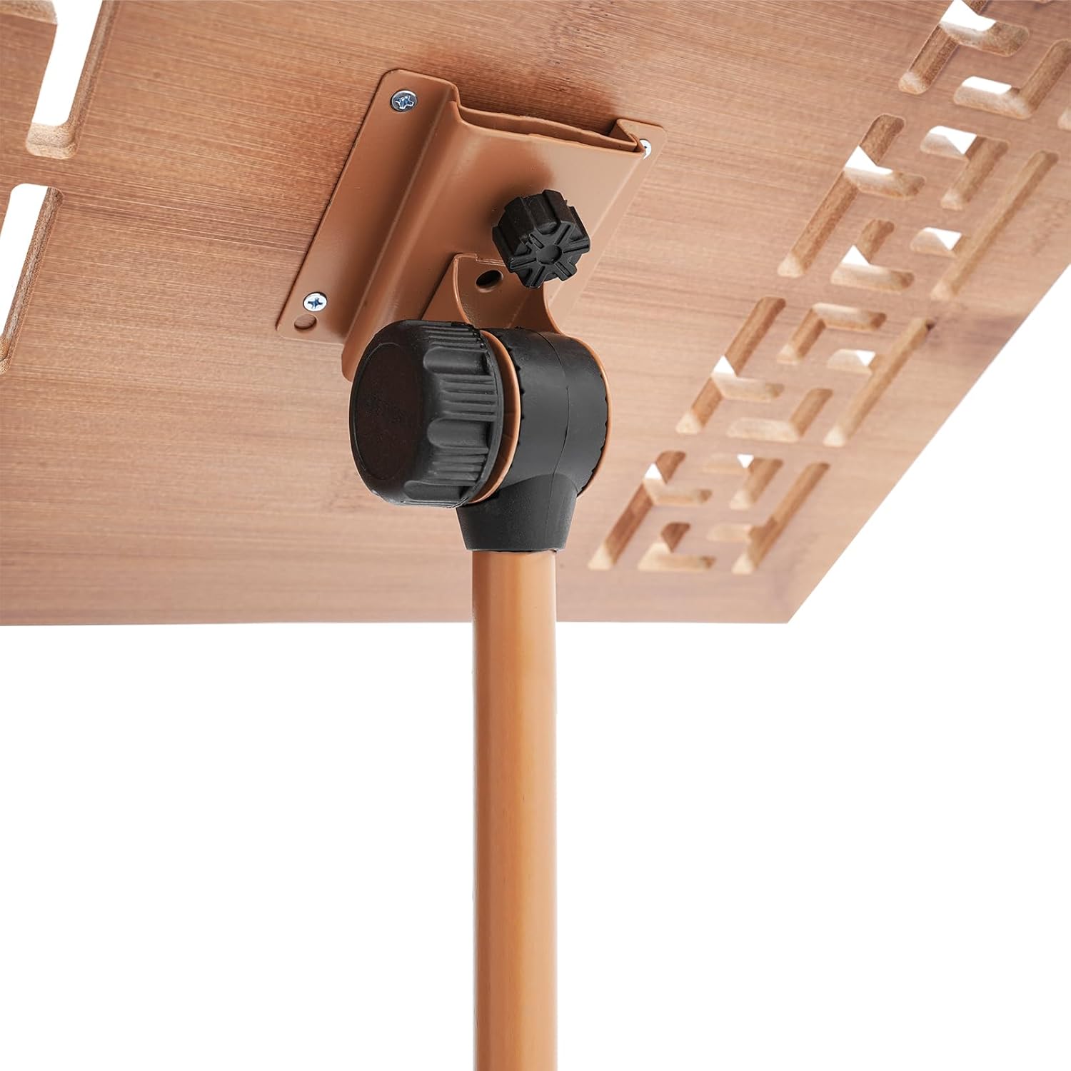 Bamboo Music Stand, Adjustable Tablet Stand with Page Paper Clip Floor Book Stand - Lightweight and Foldable - Perfect for Choir, Solo Performances, and Travel Practice with Score Clips