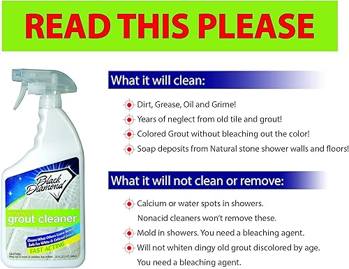 Miniatura 6 de Limpiador de lechada definitivo el mejor limpiador profundo y removedor de manchas incluso para la lechada más sucia. Azulejos, cerámica, porcelana,