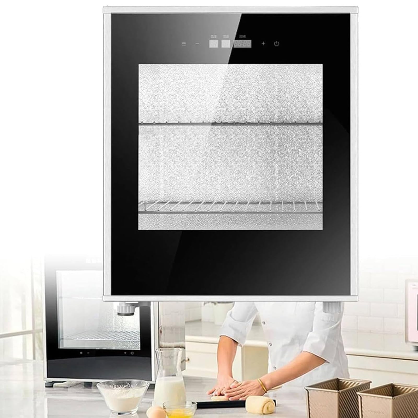 LQQYJSM Professional Bread Proofing Box 40L Adjustable Temp/Humidity Commercial-Grade Proofer, Electric Dough Proofer Machine Timer: 1min ~ 24h Dough Proofer, High Efficiency