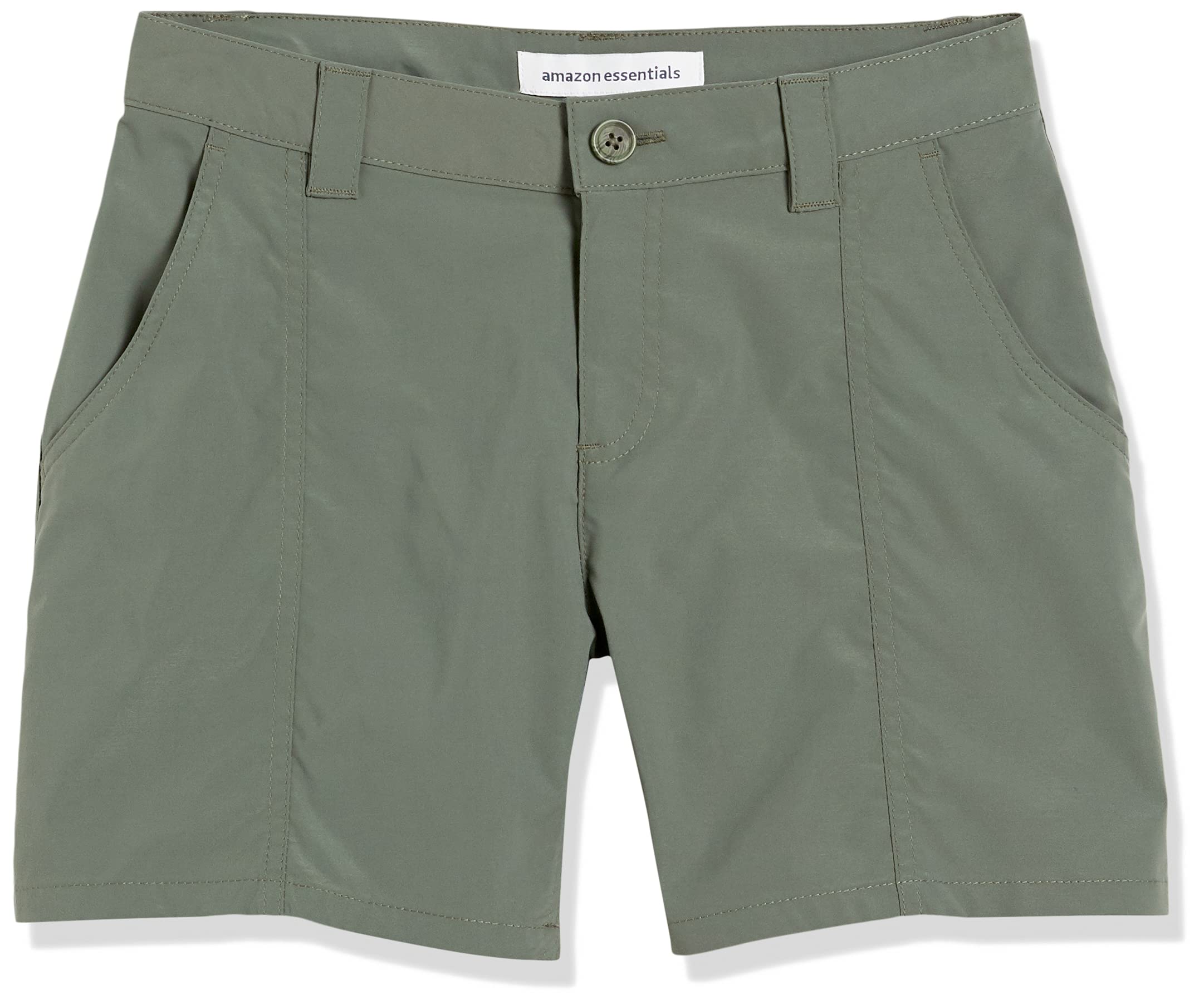Amazon Essentials Pantalones Cortos de Senderismo en Tejido elástico con Bolsillos y Entrepierna de 12,5 cm Mujer