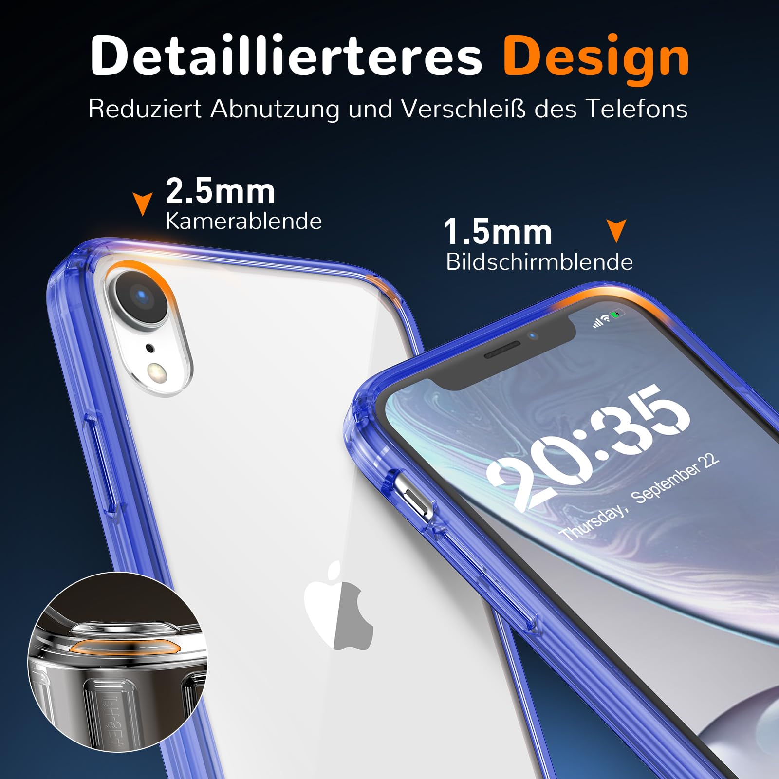 Clear Case for iPhone 15, Ultra Thin, Shockproof TPU Cover, Anti-Yellowing, Crystal Clear, Phone Case for Apple iPhone 15 - Clear — view 464