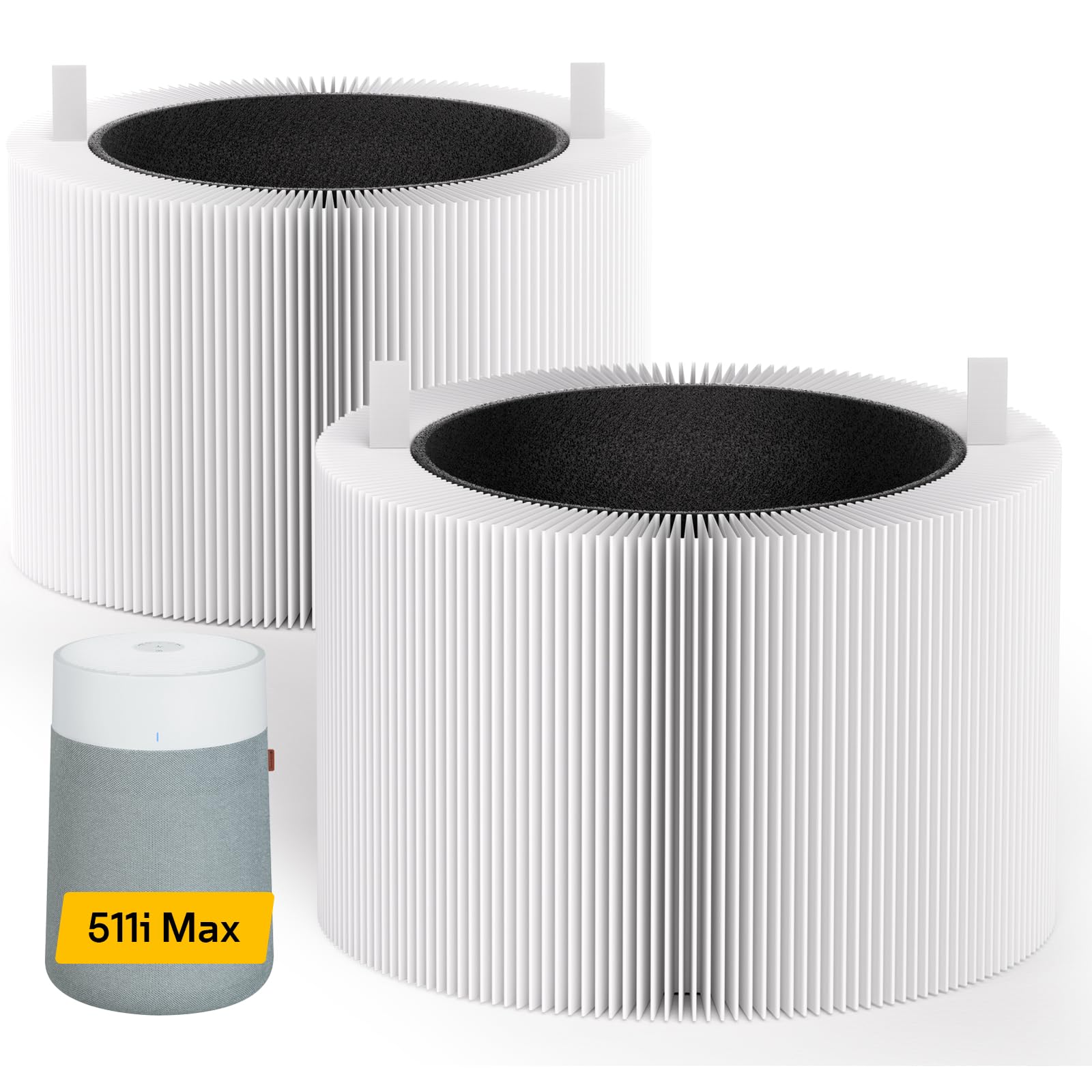 Leemone Ersatzfilter Für Blue Pure 511i Max Luftreiniger – 2 Stück, Kompatibel Mit F5MAX, Filtert 99,97 % Der Partikel