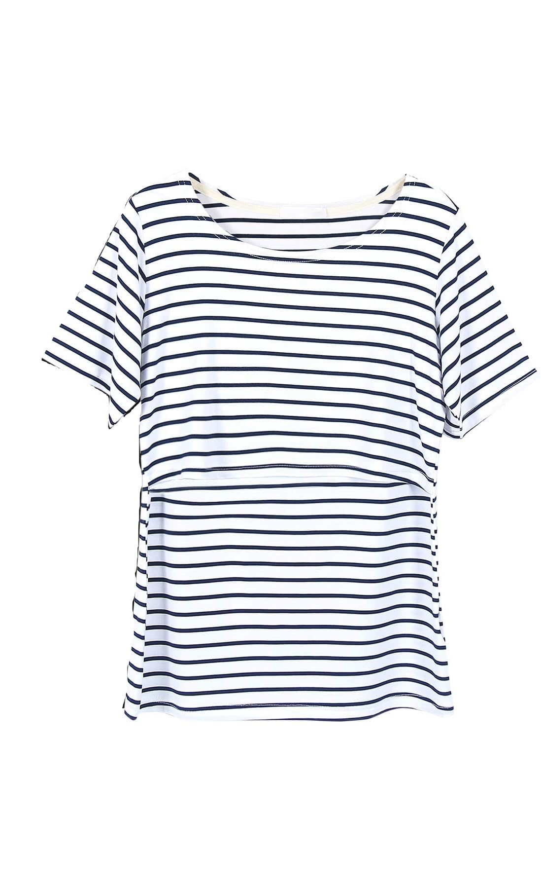 THE WHITE SHOPTHE WHITE SHOP Women's Maternity Nursing Tops Short Sleeve Breastfeeding Clothes (Size : XXL)