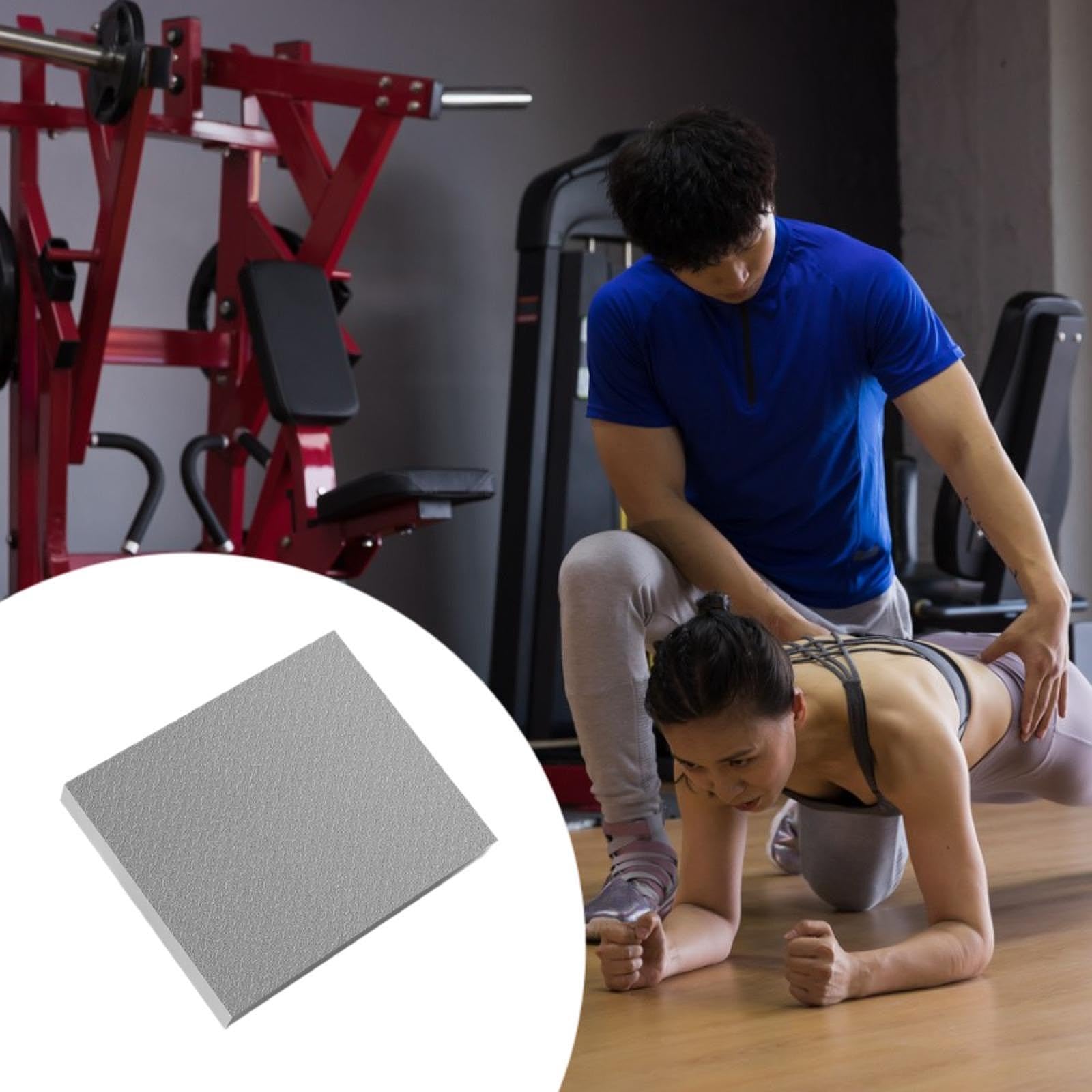 QSTDGVPW Balance Pad Yoga Mat Exercise Mat Knee Pad for Indoor Physical Workout Yoga Outdoor, Gray