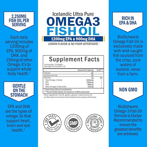 Miniatura 7 de Bisglicinato de magnesio 180 unidades + aceite de pescado Omega 3 paquete de 90 unidades